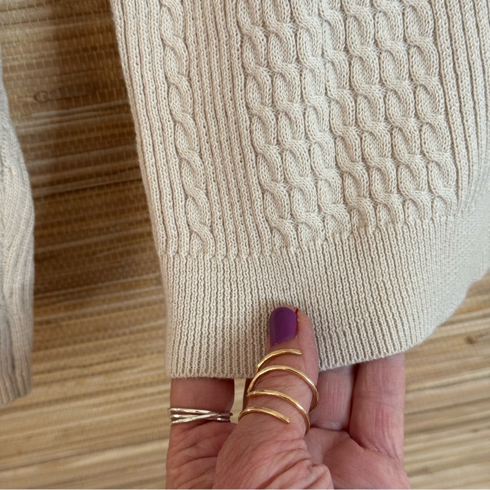 ASOS Design Cable & Rib Knit Muscle Fit Sweater - Picture 6 of 10